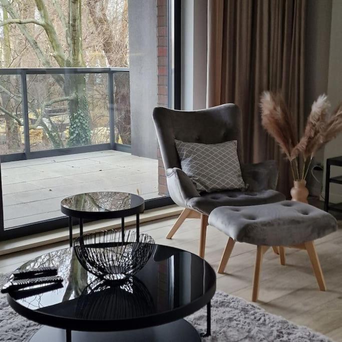 Apartament Nad Struga, Klimatyzacja, Parking,Taras Torun Bagian luar foto