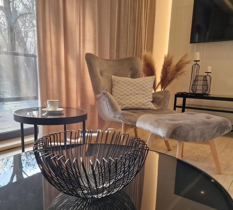 Apartament Nad Struga, Klimatyzacja, Parking,Taras Torun Bagian luar foto